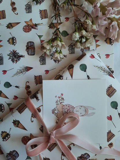 My Designpicture Geschenkpapier Kinderparty 3Bögen