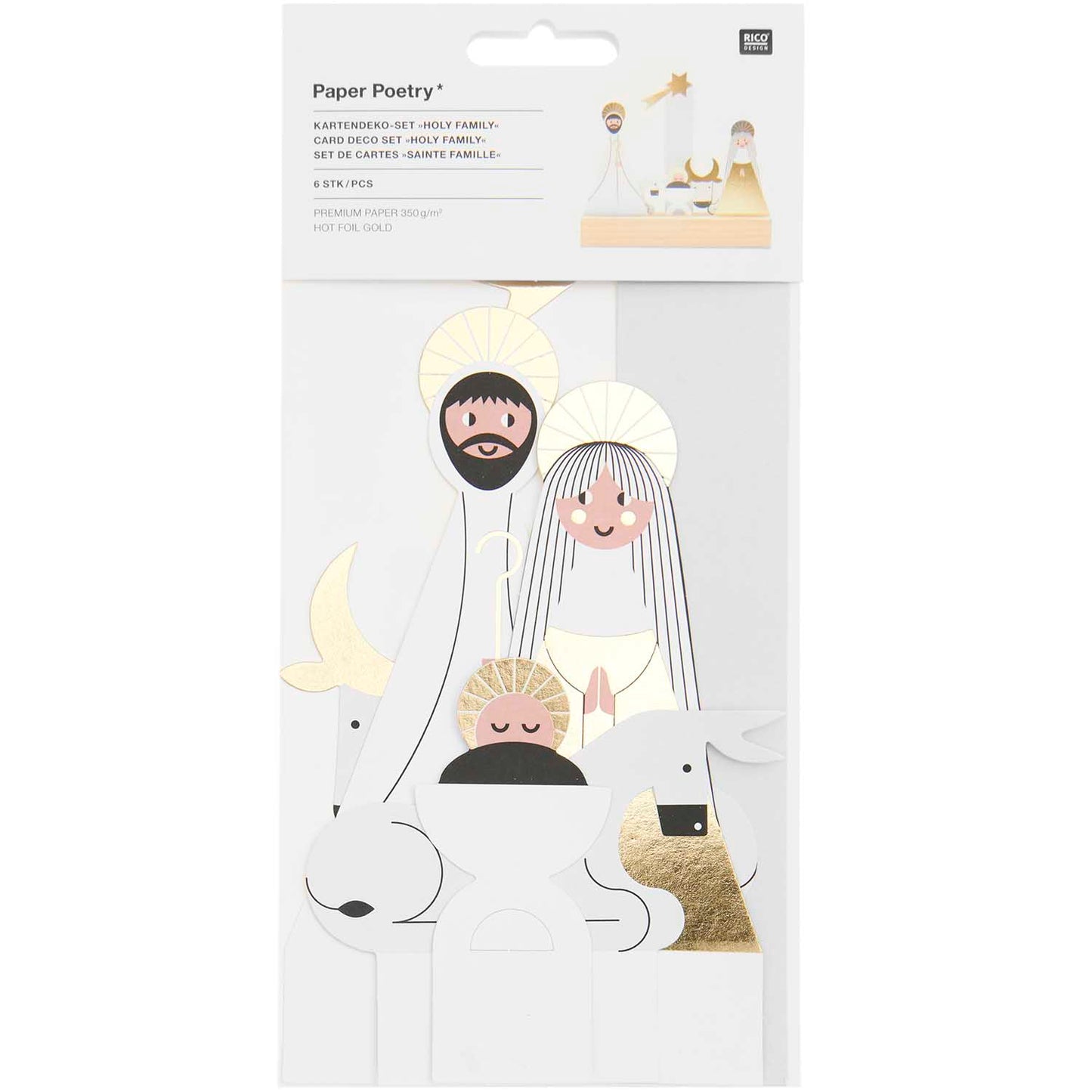 Rico Design Kartendeko Set „Holy Family“