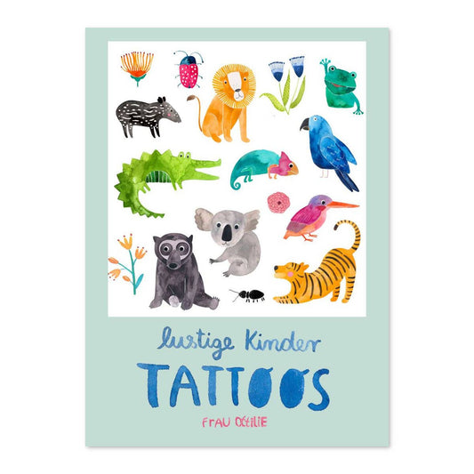 Frau Ottilie Kindertattoos *Wilde Tiere*