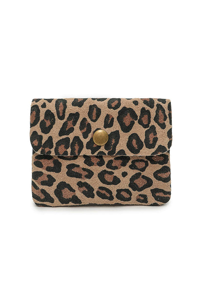 Cherry Paris Geldbeutel Wildlederoptik LUCE LEOPARD