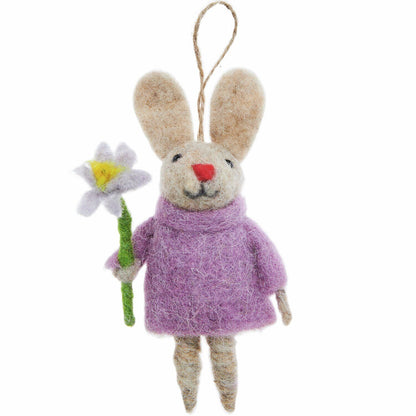 RicoDesign Osterdeko Hase mit Blume