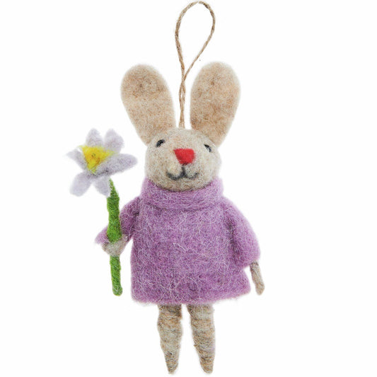 RicoDesign Osterdeko Hase mit Blume