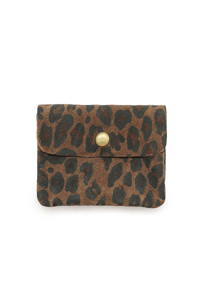 Cherry Paris Geldbeutel Wildlederoptik LUCE LEOPARD