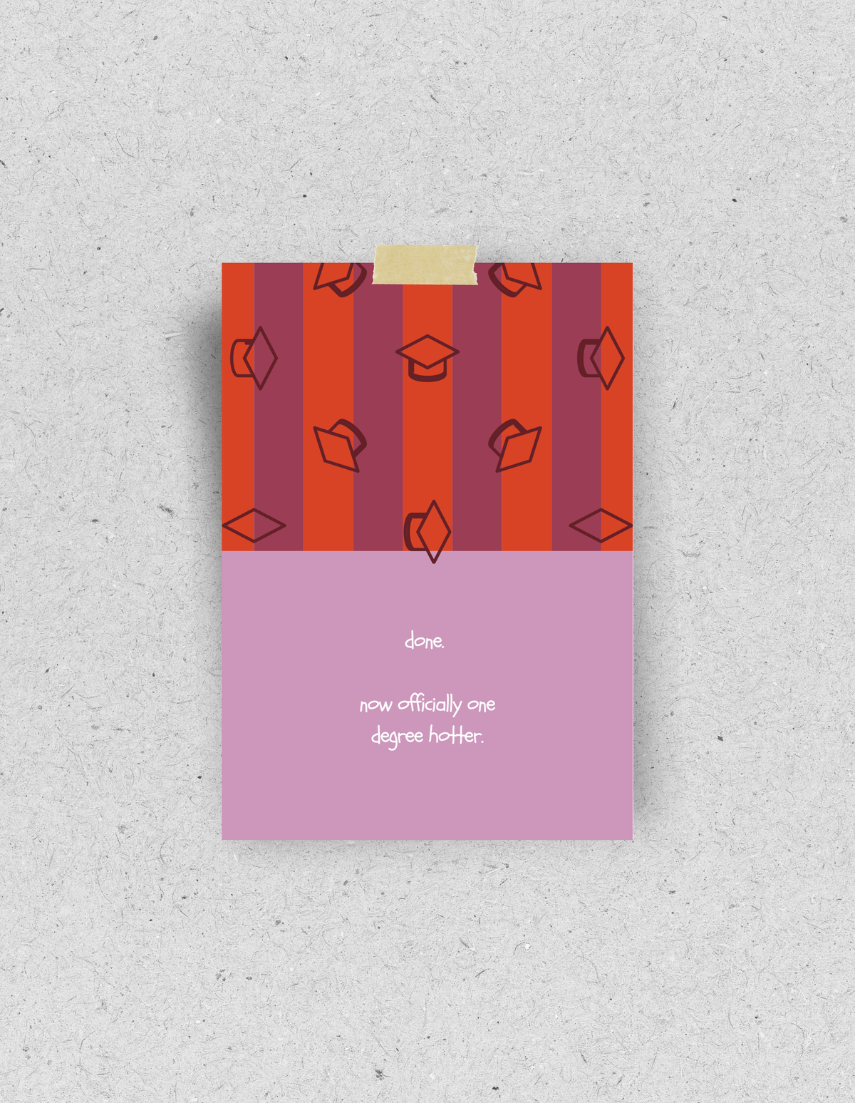 Lustige Postkarte "Abschluss, Ausbildung, Abitur, Bachelor, Master" | Recyclingpapier