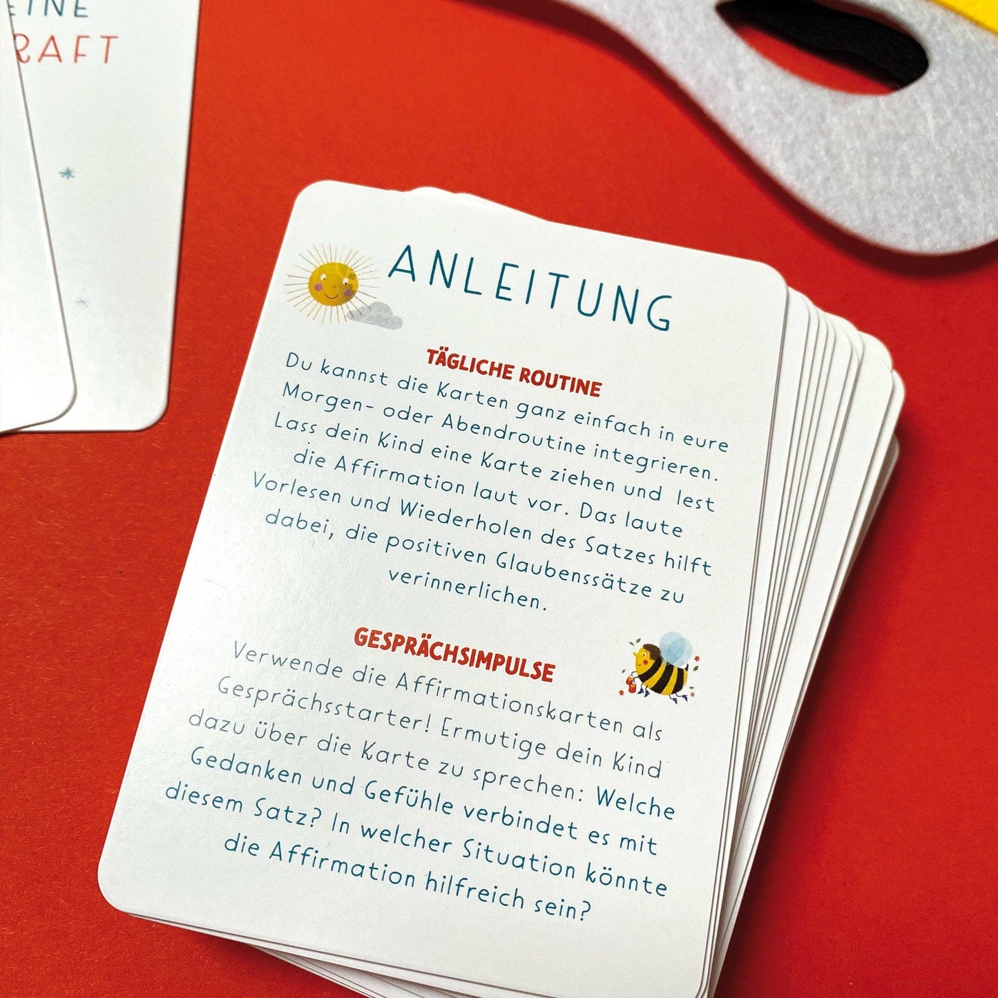 Rüsselfuchs - „Starke Gedanken“ Affirmationskarten für Kinder