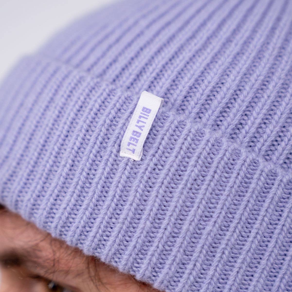 BillyBelt Beanie aus Lammwolle - Flieder