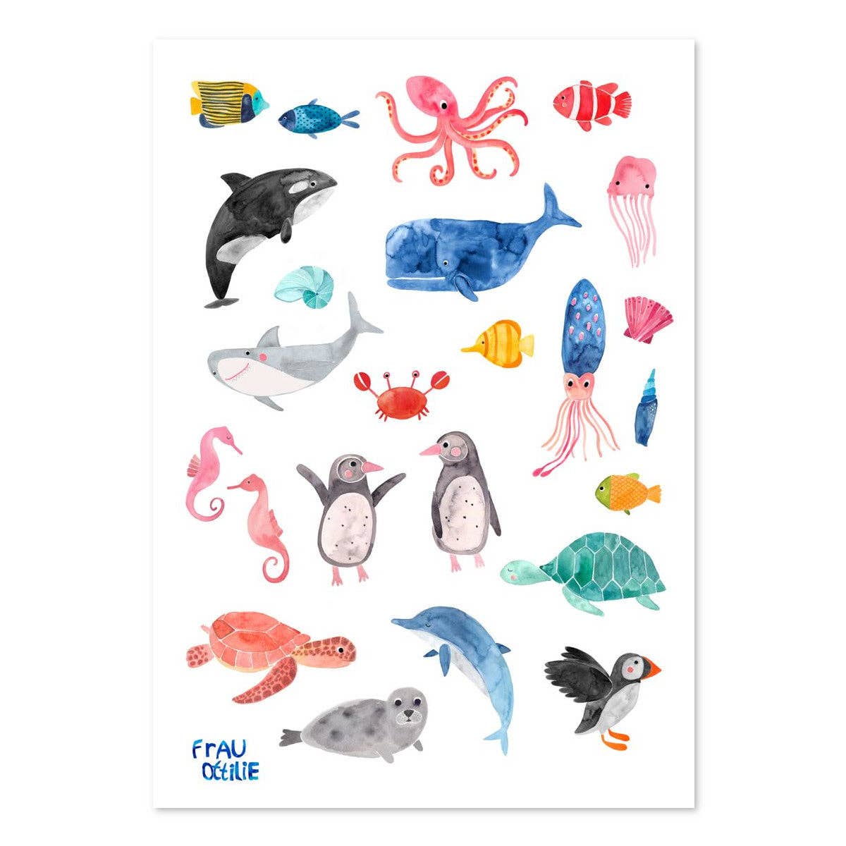 Frau Ottilie Kindertattoos *Wildes Meer*
