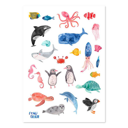 Frau Ottilie Kindertattoos *Wildes Meer*