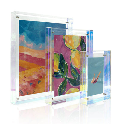 Mea Living Bilderrahmen Acryl, 18 x 24 cm, clear-rainbow