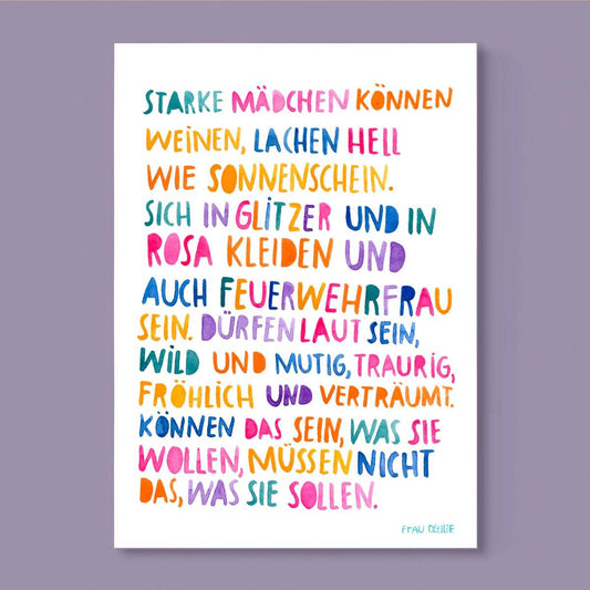 Frau Ottilie Print A4 *Starke Mädchen*