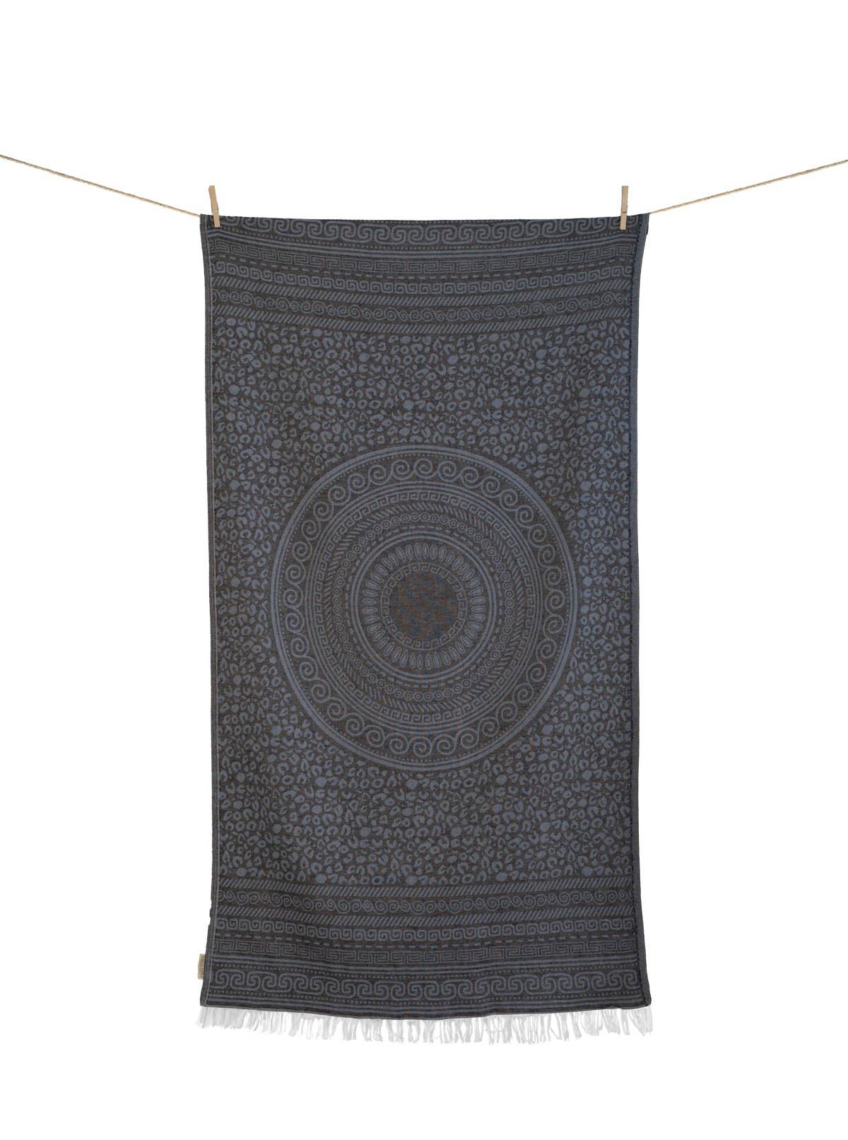 Aelia Anna - KNOSOS JEANS-STRANDTUCH IN SCHWARZ UND BLAU