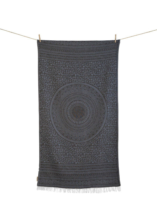 Aelia Anna - KNOSOS JEANS-STRANDTUCH IN SCHWARZ UND BLAU