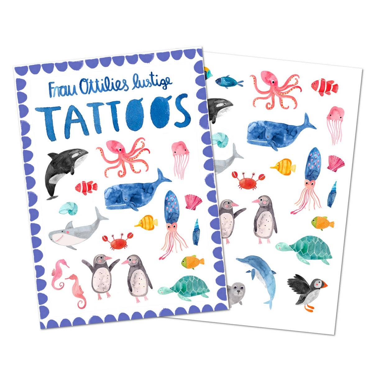 Frau Ottilie Kindertattoos *Wildes Meer*