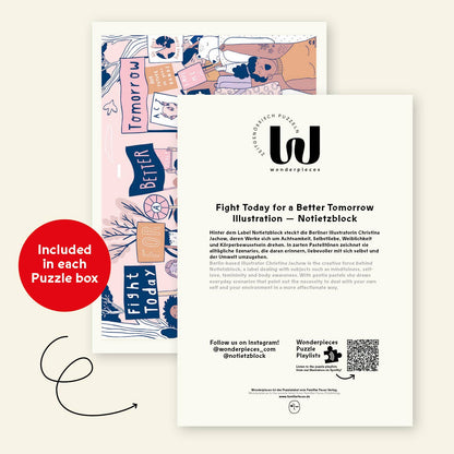 »Fight Today for a Better Tomorrow« Puzzle |   Notietzblock