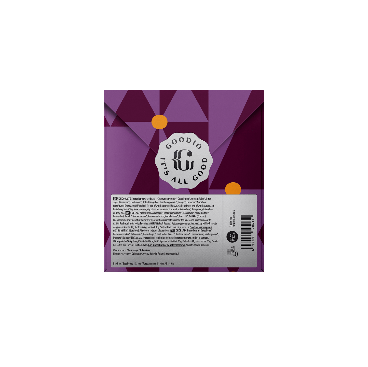 Goodio Winterglanz Schokolade 50%