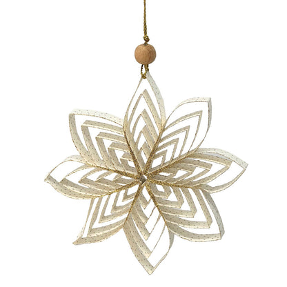 Mea Living Papierornament Stern Glitzer mit 8 Spitzen