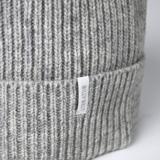 BillyBelt Beanie aus Lammwolle grau