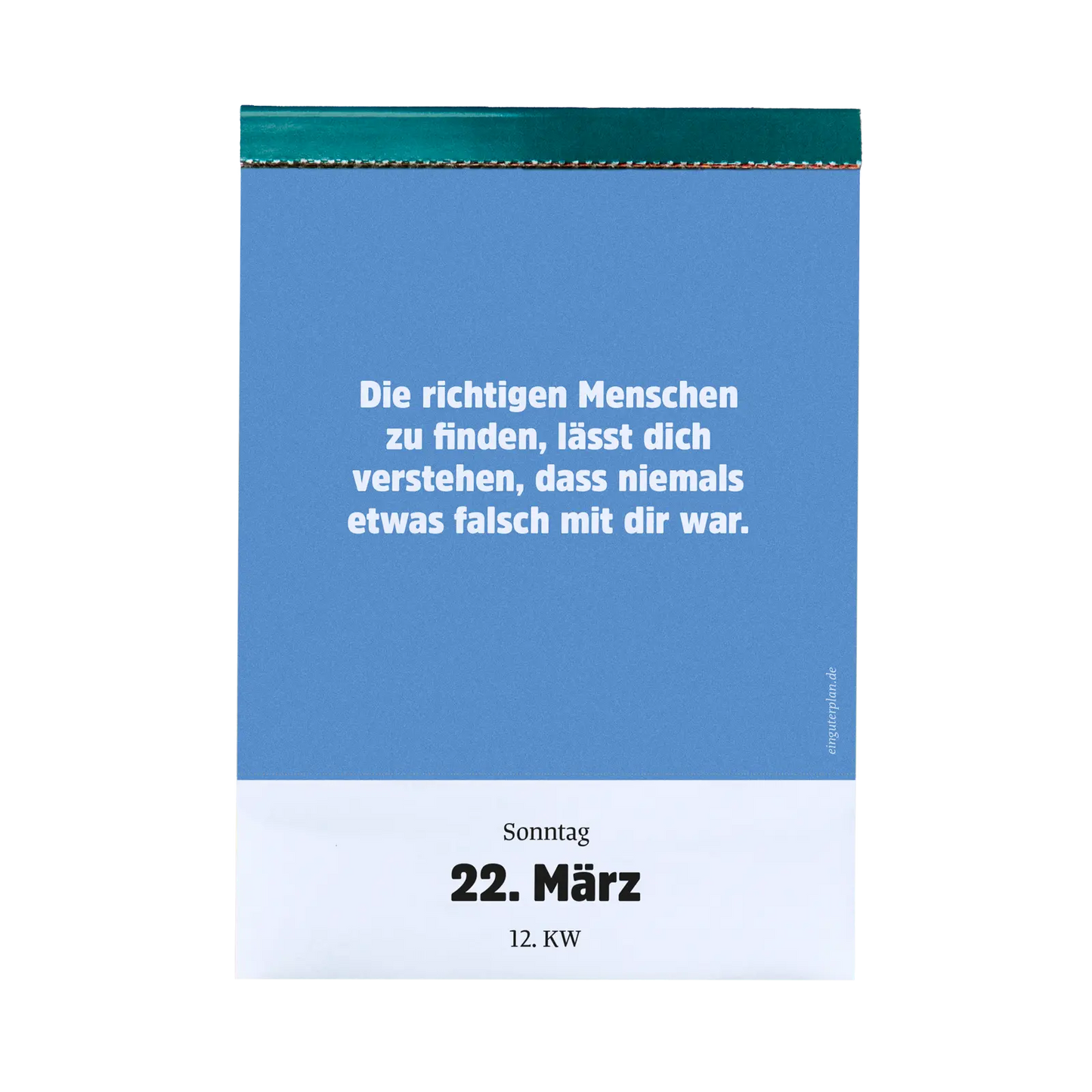 Ein Guter Plan Abreißkalender - Halbwegs Entspannt Durch 2026