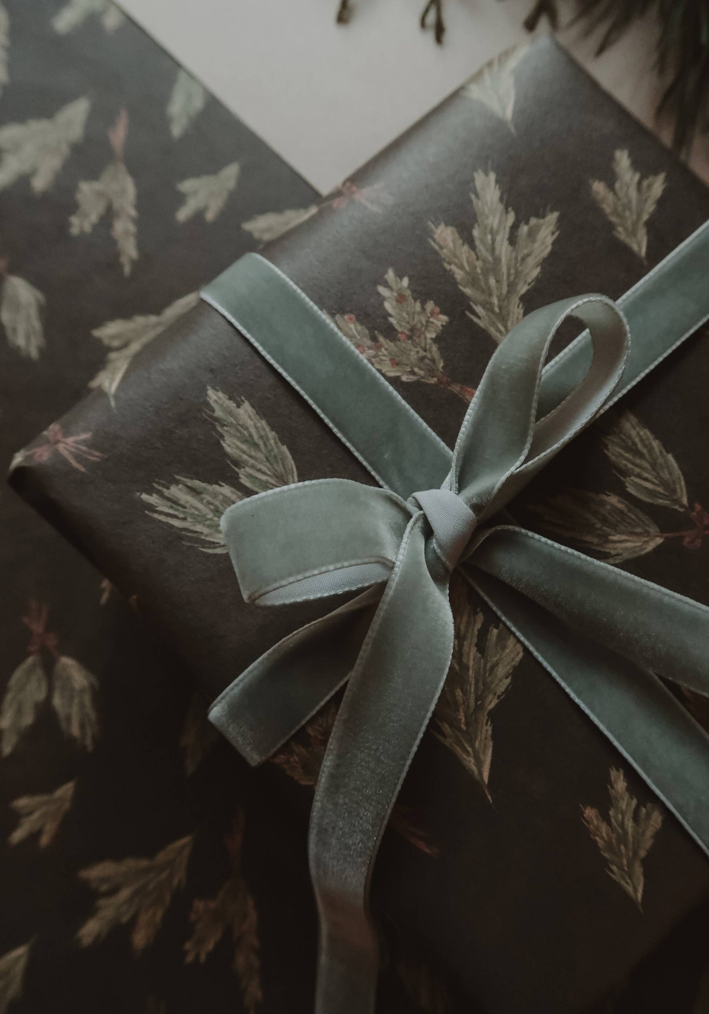 MyDesignpicture Geschenkpapier Kraftpapier grüne Zweige