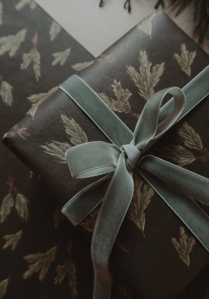 MyDesignpicture Geschenkpapier Kraftpapier grüne Zweige