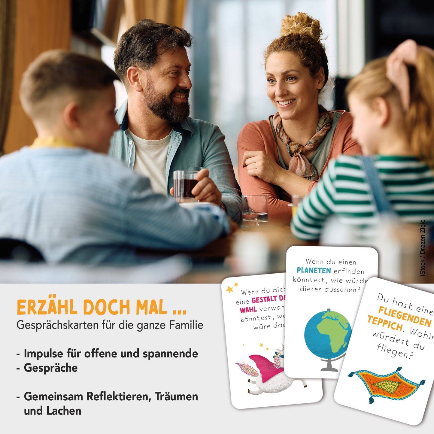 Rüsselfuchs - „Erzähl doch mal“ Gesprächskarten für Kinder