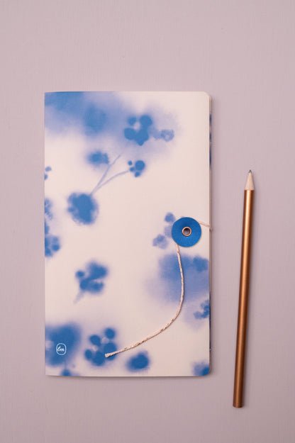 Tinne&Mia Notizbuch mit japanischem Verschluss - Blue Blossom