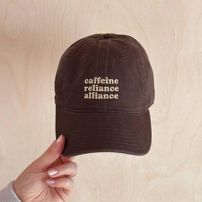 AlphabetBags  - caffeine reliance alliance - Baumwoll-Baseballkappe