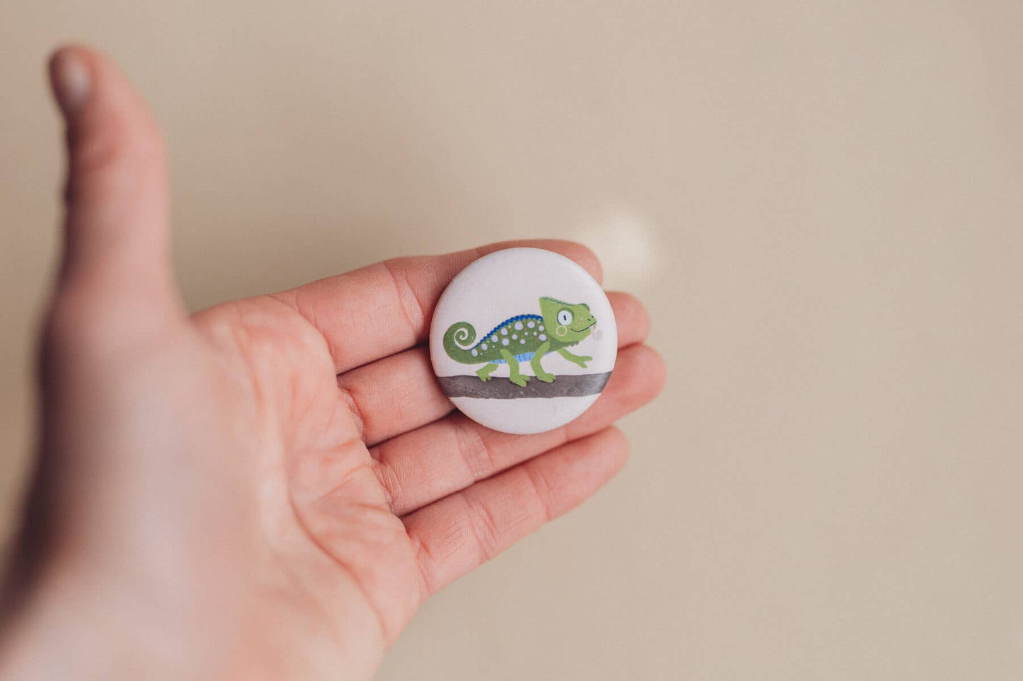 LieselsWicht Button Mit Affirmation - Chamäleon - Schritt Für Schritt