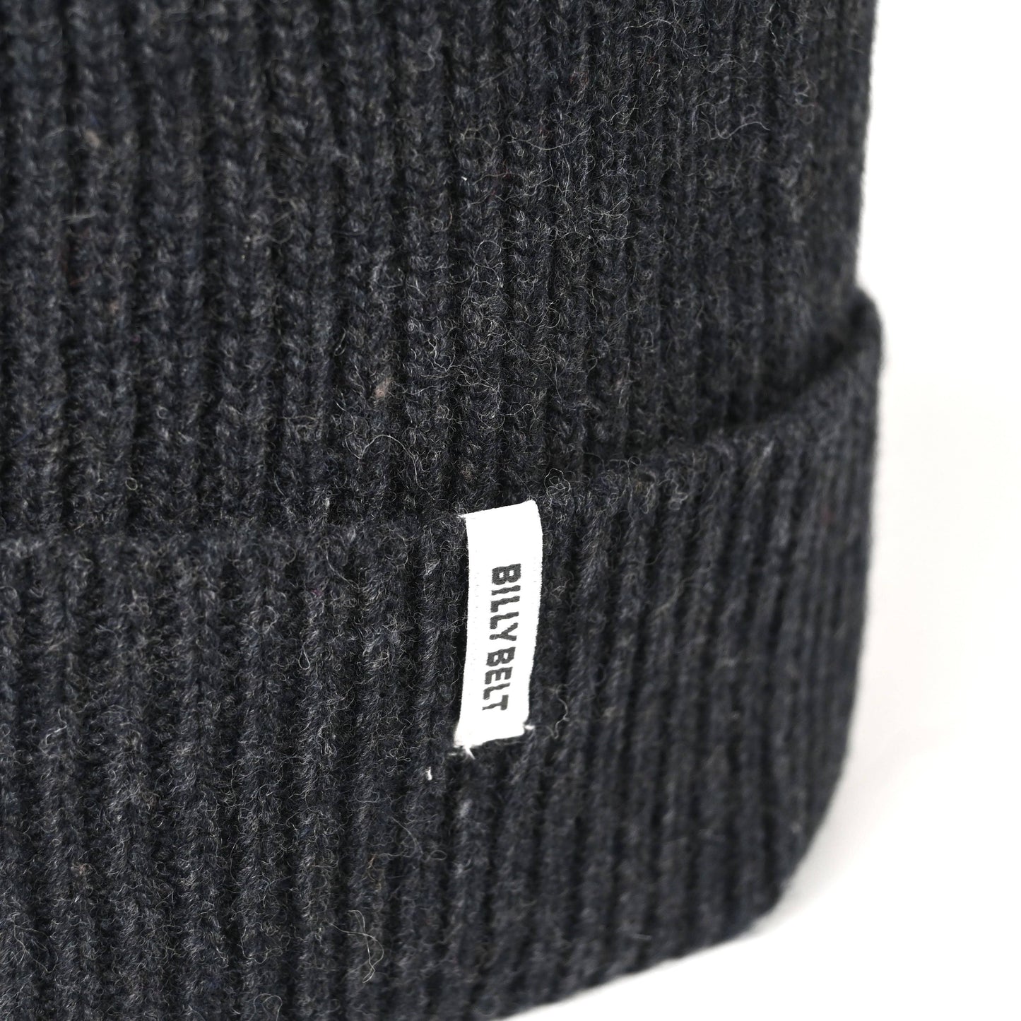 BillyBelt Beanie aus Lammwolle - Dunkelgrau