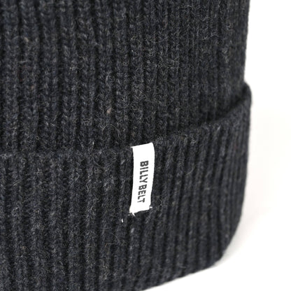 BillyBelt Beanie aus Lammwolle - Dunkelgrau
