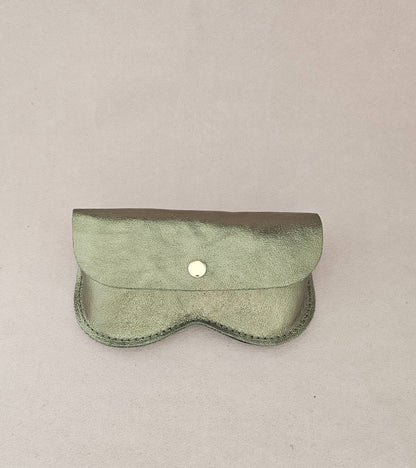 Royal Marais Leder-Brillenetui, große Größe: Champagne