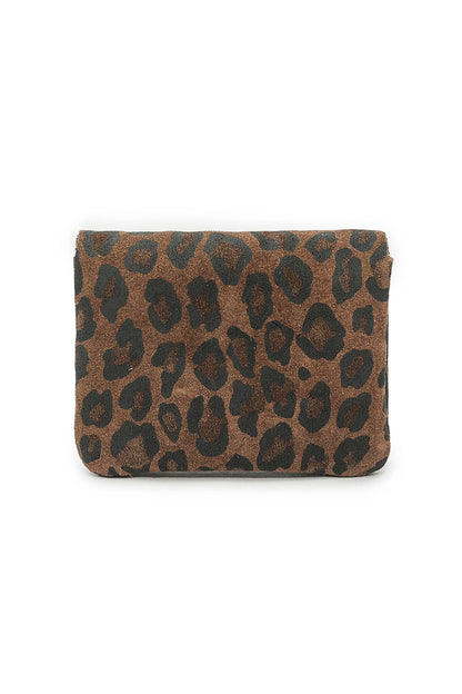 Cherry Paris Geldbeutel Wildlederoptik LUCE LEOPARD