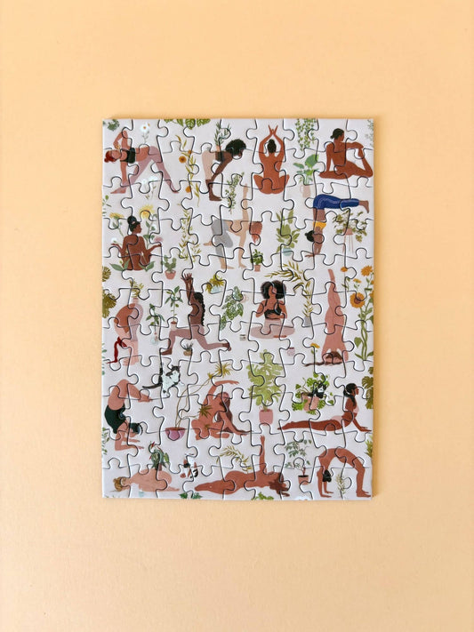 Mini-Puzzle Plant Yoga, 99 Teile