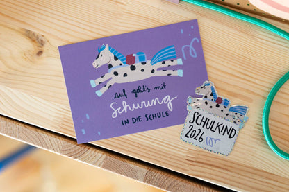 LieselsWicht Karte - Schulkind Pferd