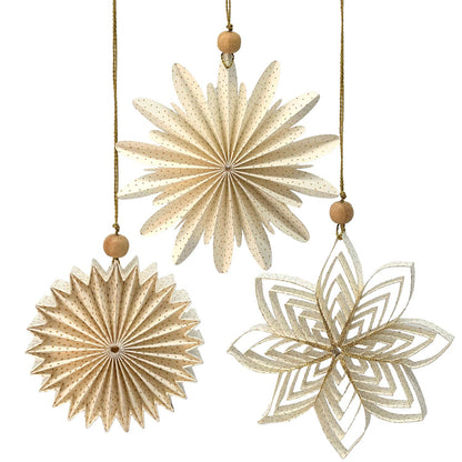 Mea Living Papierornament Stern Glitzer mit 8 Spitzen