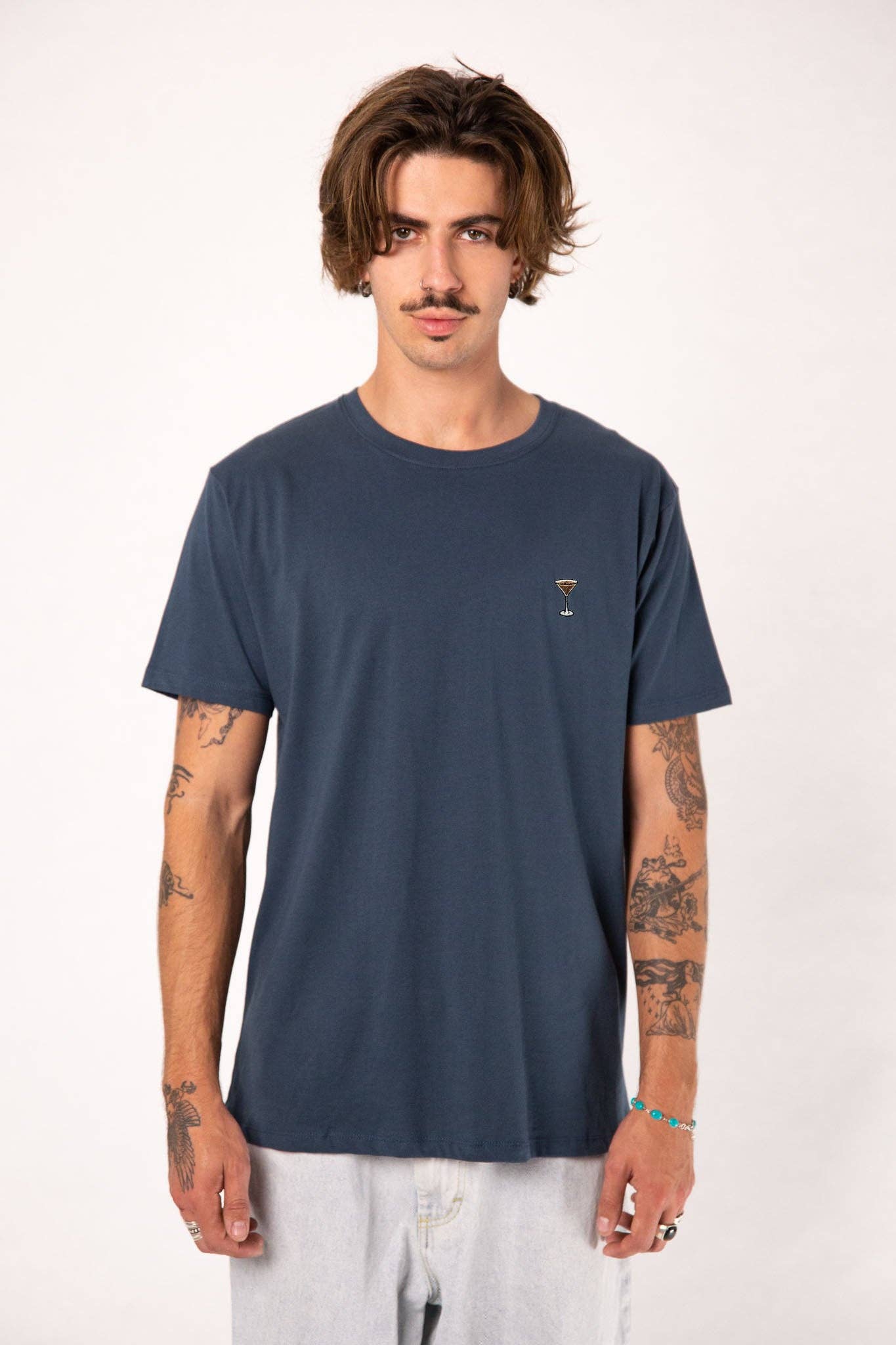 Espresso Martini| Besticktes Männer Bio Baumwoll T-Shirt
