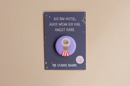 LieselsWicht Button - Löwe - Ich Bin Mutig