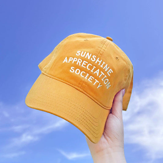 AlphabetBags - Sunshine Appreciation Society - Baumwoll-Baseballkappe - Gelb