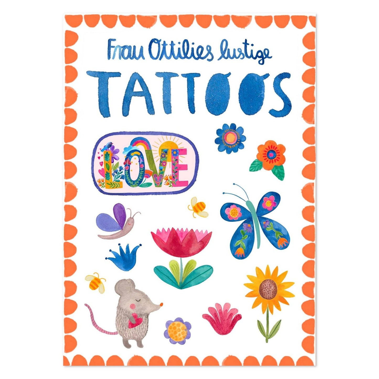 Frau Ottilie Kindertattoos *Blumen & Liebe*