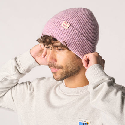 BillyBelt Beanie aus Lammwolle - Violett