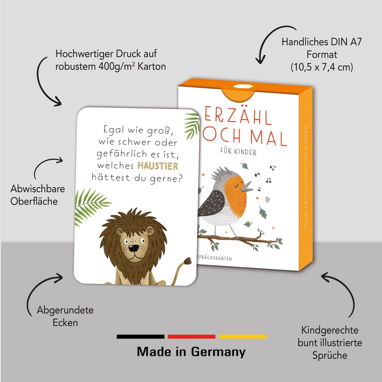 Rüsselfuchs - „Erzähl doch mal“ Gesprächskarten für Kinder