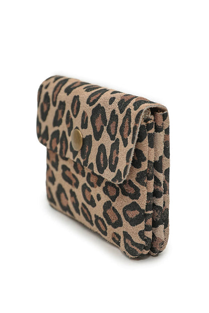 Cherry Paris Geldbeutel Wildlederoptik LUCE LEOPARD