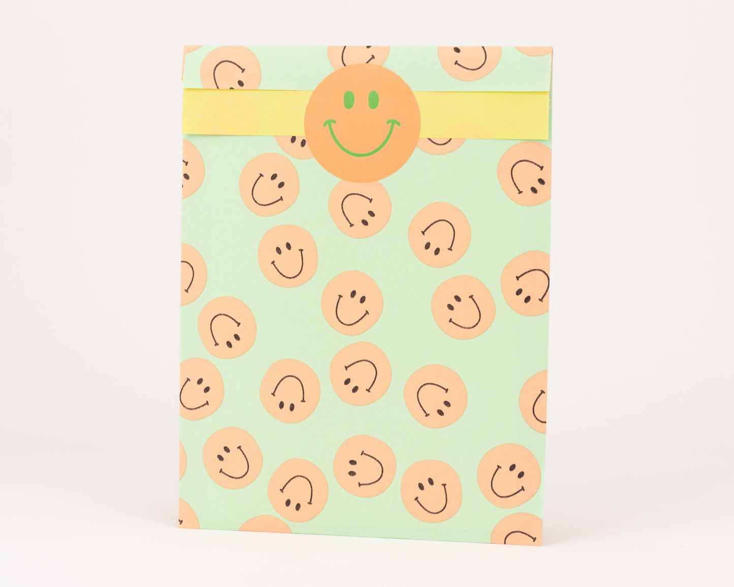 LiebevollVerpackt Geschenktüte Smileys, Grün
