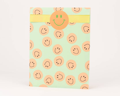 LiebevollVerpackt Geschenktüte Smileys, Grün
