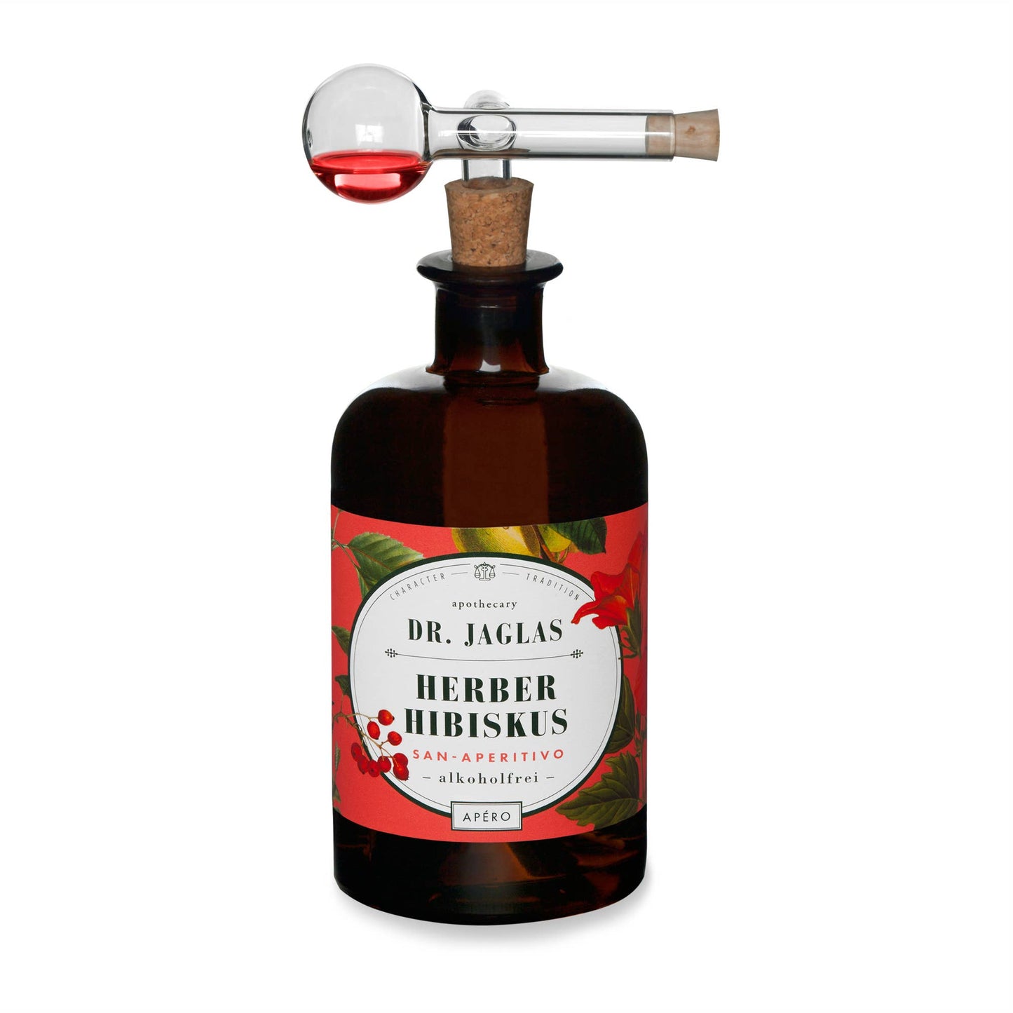 Dr. Jaglas Ausgießer, + Design Geschenkkarton, 2 cl, mundgeblasen