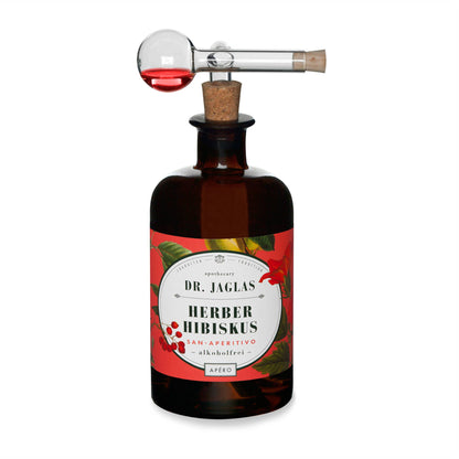 Dr. Jaglas Ausgießer, + Design Geschenkkarton, 2 cl, mundgeblasen