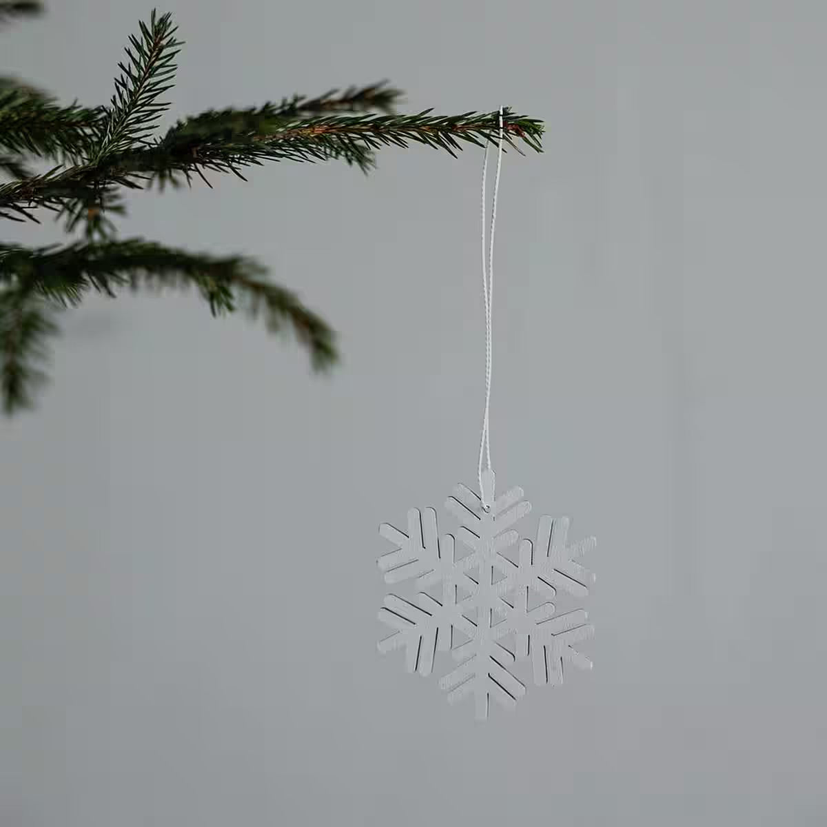 Storefactory Weihnachtsdeko Schneeflocke Holz