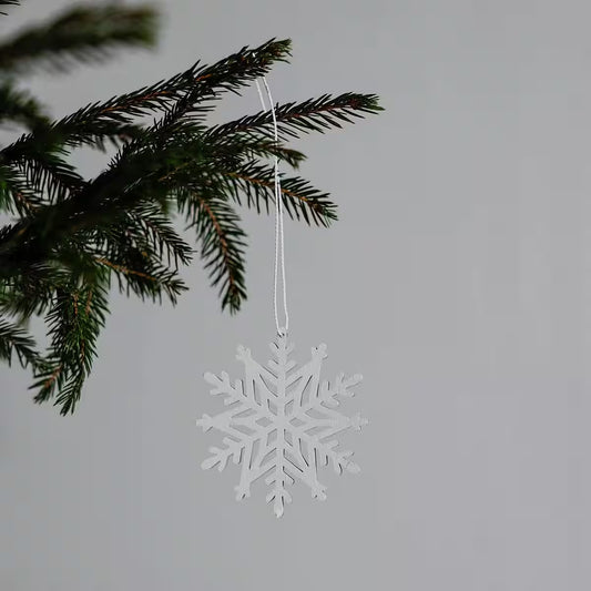 Storefactory Weihnachtsdeko Schneeflocke Holz