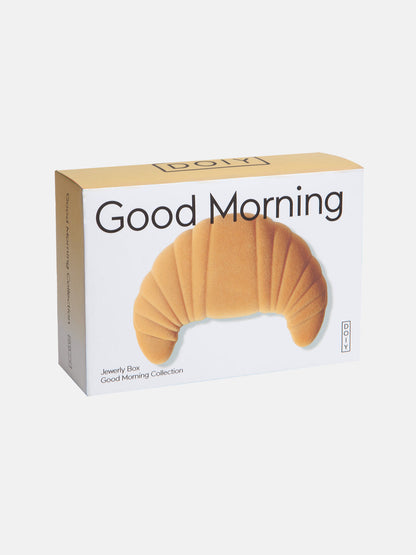 DOIY Schmuckschatulle „Good Morning“ im Croissant-Design für stilvolle Aufbewahrung von Schmuck.