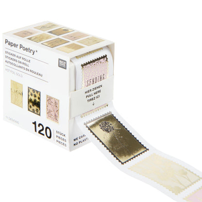 RicoDesign Paper Poetry MiniSticker Briefmarken 120Stk „In the Meadow“